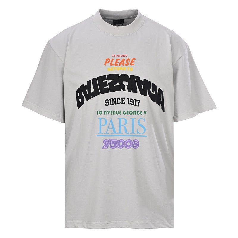 BALENCIAGA Printed Crew-Neck Short-Sleeve T-Shirt