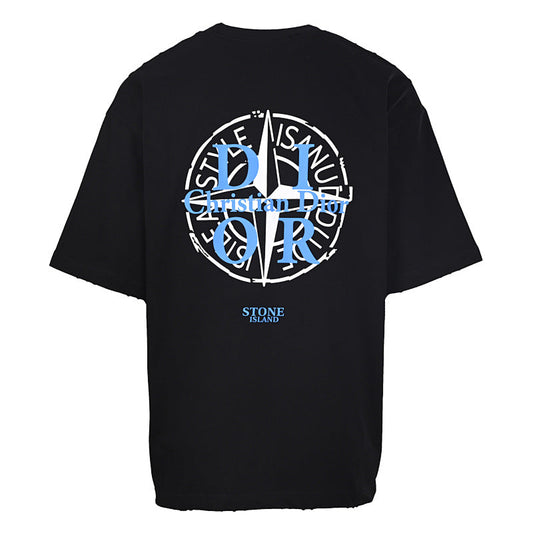 Dior x Stone Island Compass Lettering T-Shirt