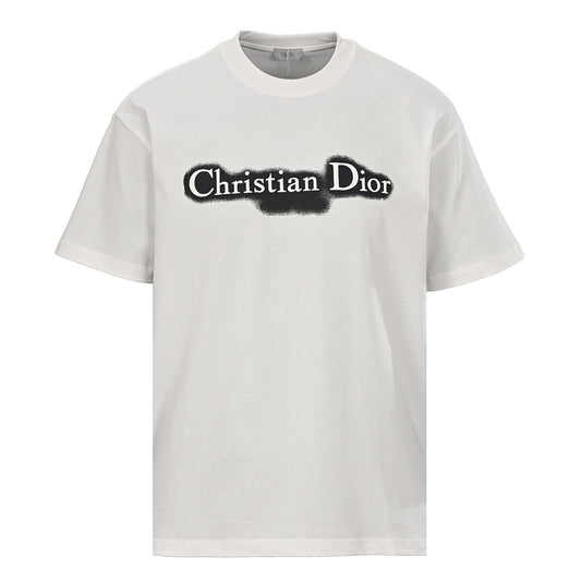 Dior Black and White Brushstroke T-Shirt