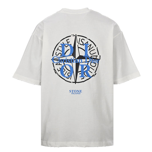 Dior x Stone Island Compass Lettering T-Shirt