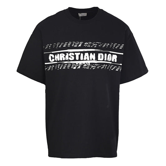 Dior Graffiti Letter Short-Sleeve T-Shirt
